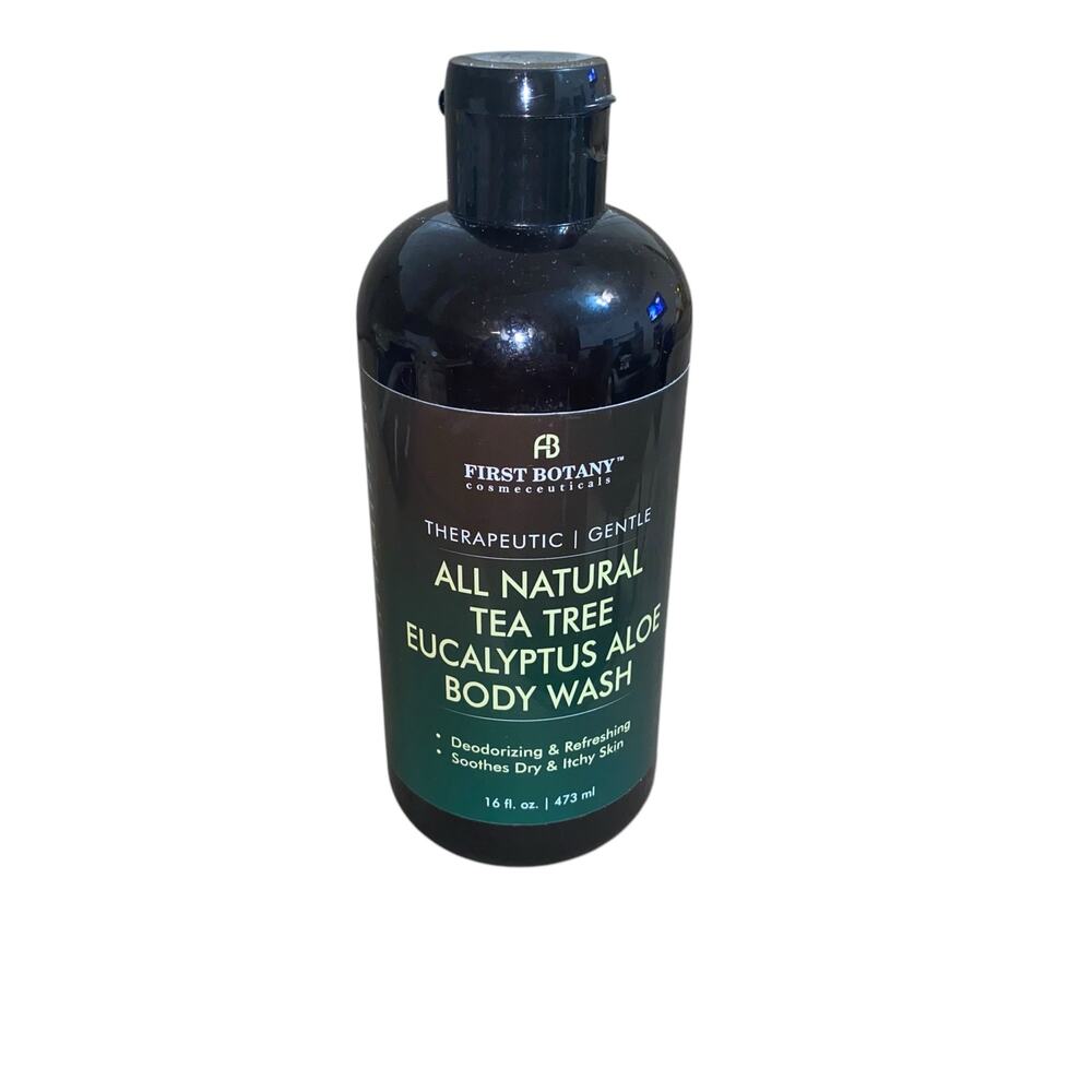First Botany All Natural Tea Tree Eucalyptus Aloe Body Wash 16oz NEW